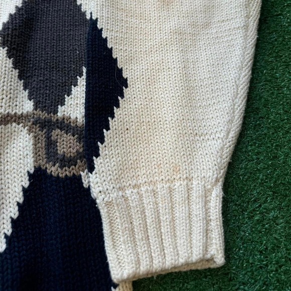 Vintage 90s Embassy Row Mulitcolor Grandpa Knit Sweater Size Large - Picture 3 of 7